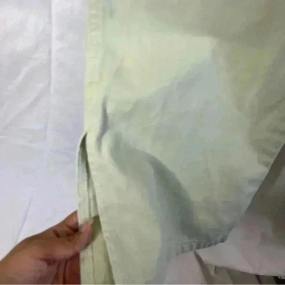 Asos maternity green flared pants jeans 4 spring summer open slit pants - Picture 6 of 9